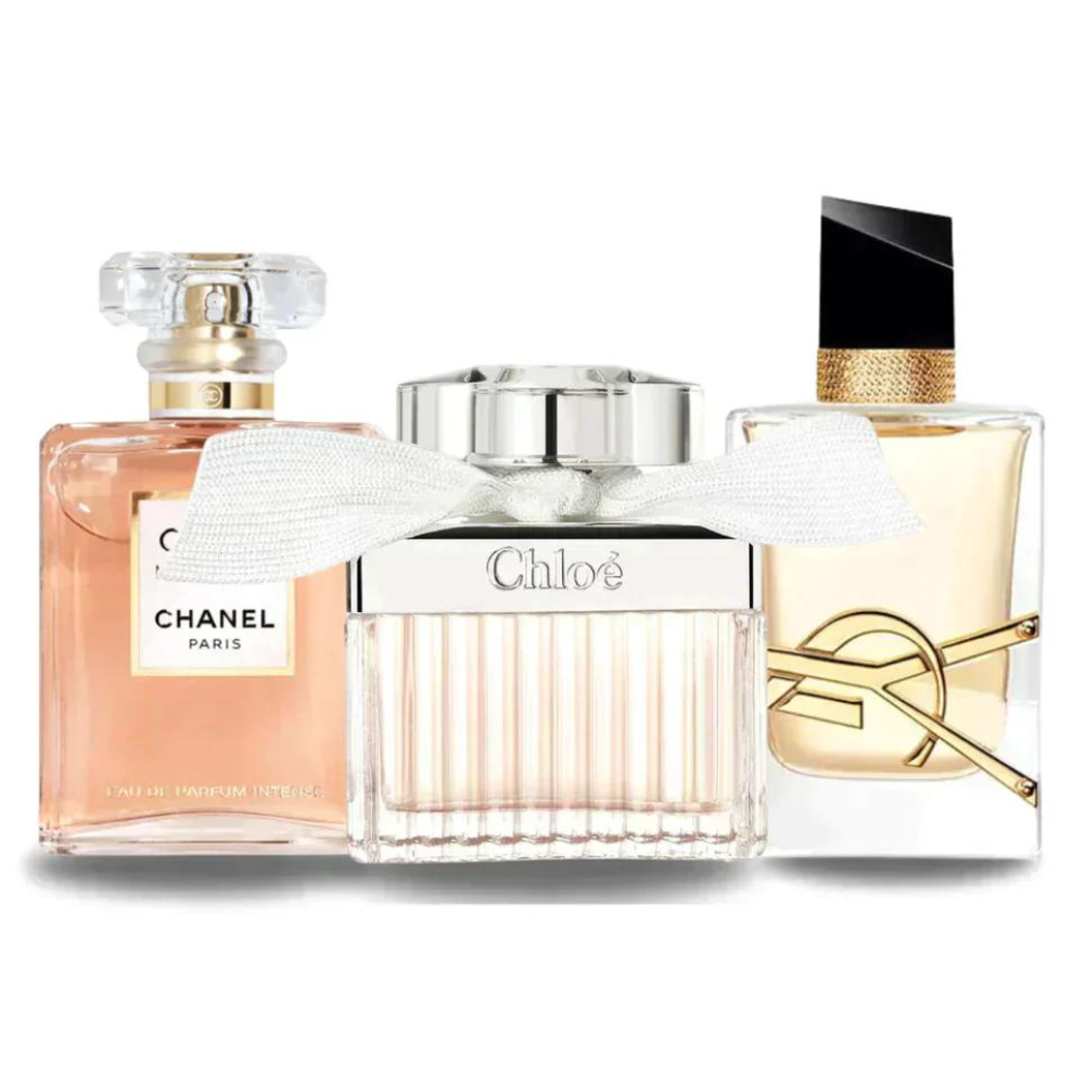 3 Profumi Chanel COCO MADEMOISELLE, Yves Saint Laurent LIBRE e CHLOÉ (Eau de Parfum) - Profumi per donne