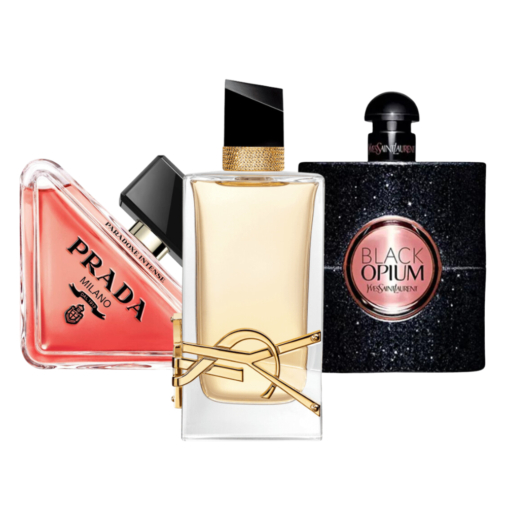 3 Profumi Prada Paradoxe, Black Opium Yves Saint Laurent e Libre (Eau de Parfum) - Profumi per donne