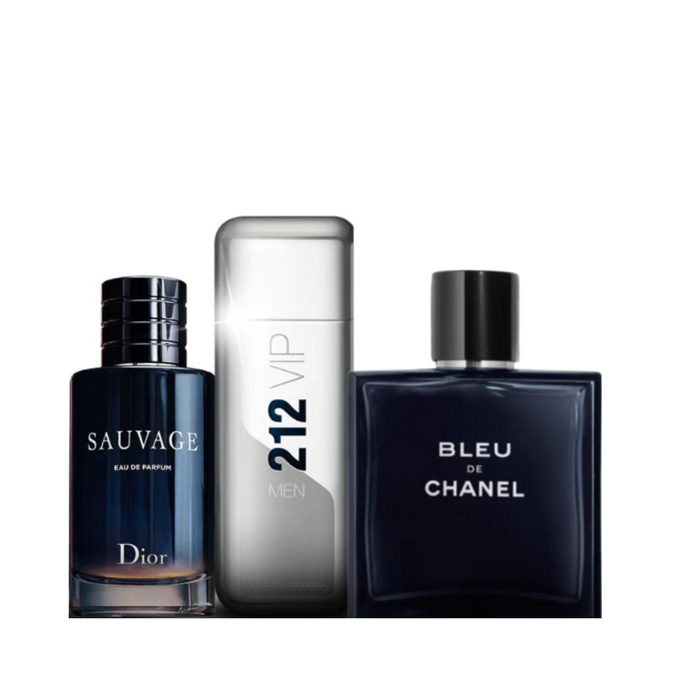 Sauvage Dior, Bleu de Chanel, 212 Carolina Herrera  - Profumi per uomini