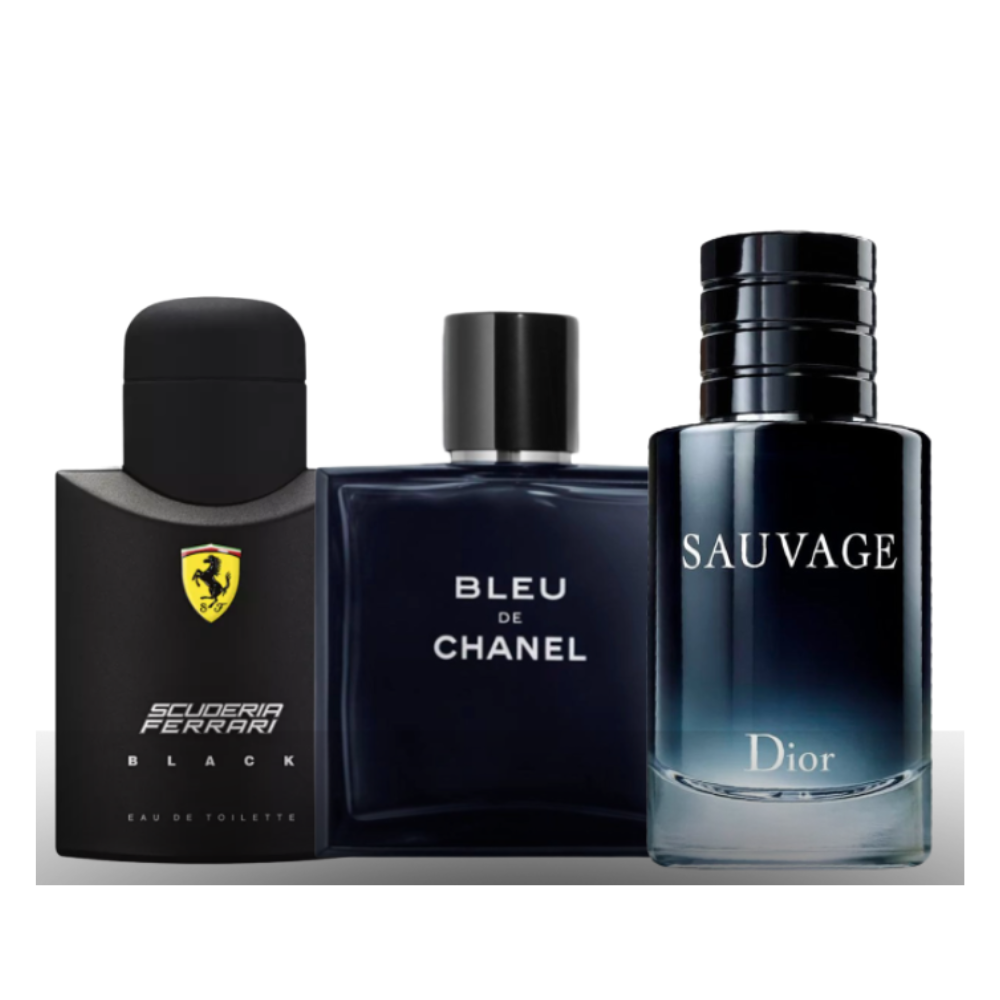 Ferrari Black, Sauvage e Chanel Bleu- Profumi per uomini